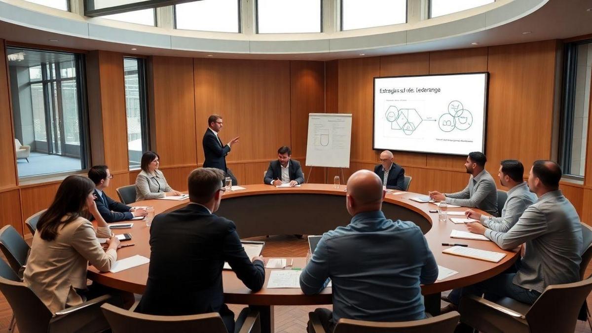 Desenvolvimento de liderança em treinamento corporativo