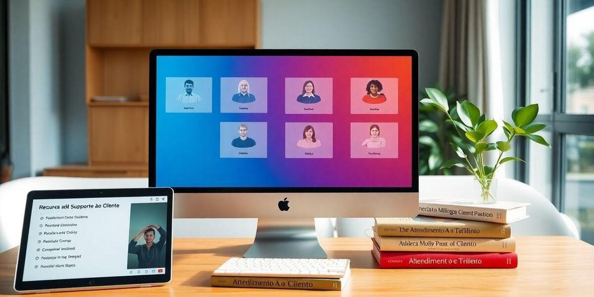 Recursos de suporte ao cliente em plataformas de treinamento